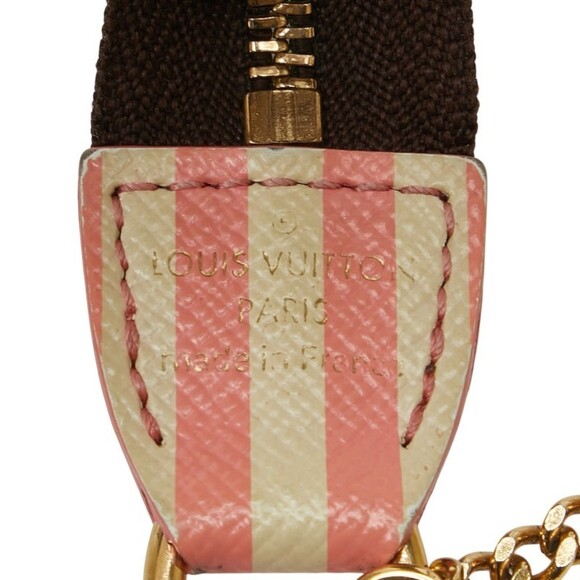 LOUIS VUITTON Authentic Brown Damier Leather Pochette Pouch - Picture 11 of 14